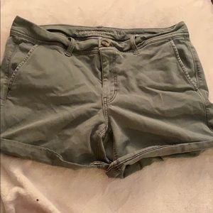 American Eagle Midi Shorts - Olive colored